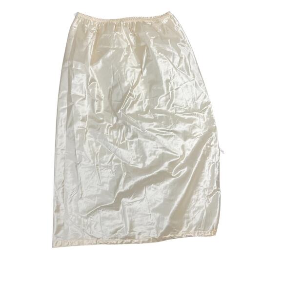 VTG 70s Beige Half Slip Sz S Side Slit Kayser 100% Nylon Tricot Satin USA Made - Picture 5 of 7